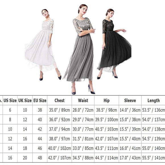 IBTOM CASTLE Women's Floral Lace Tulle Half Sleeve size 16 - Picture 7 of 16